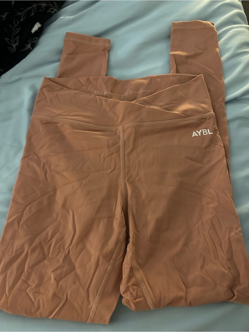 AYBL Crème Rust High-Waist Performance Leggings